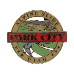 Park City Utah Alpine Slide 1992 Lapel Pin Front