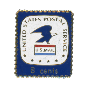 United States Postal Service 8 Cents Stamp Lapel Pin Front