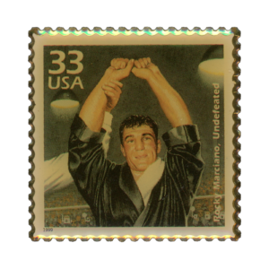 USPS Rocky Marciano Undefeated Stamp 1999 Lapel Pin Front