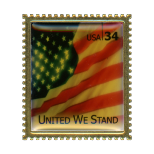 USPS United We Stand 34 Cent Stamp 2001 Lapel Pin Front